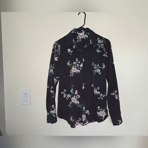 H&M Floral Black Women's Top